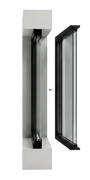NovaVu window insert front profile